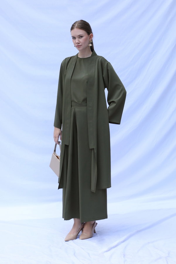 Aisha Üçlü Takım Haki - 4