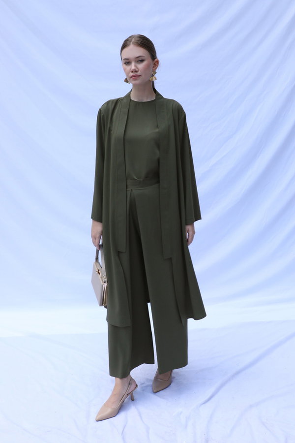 Aisha Üçlü Takım Haki - 6