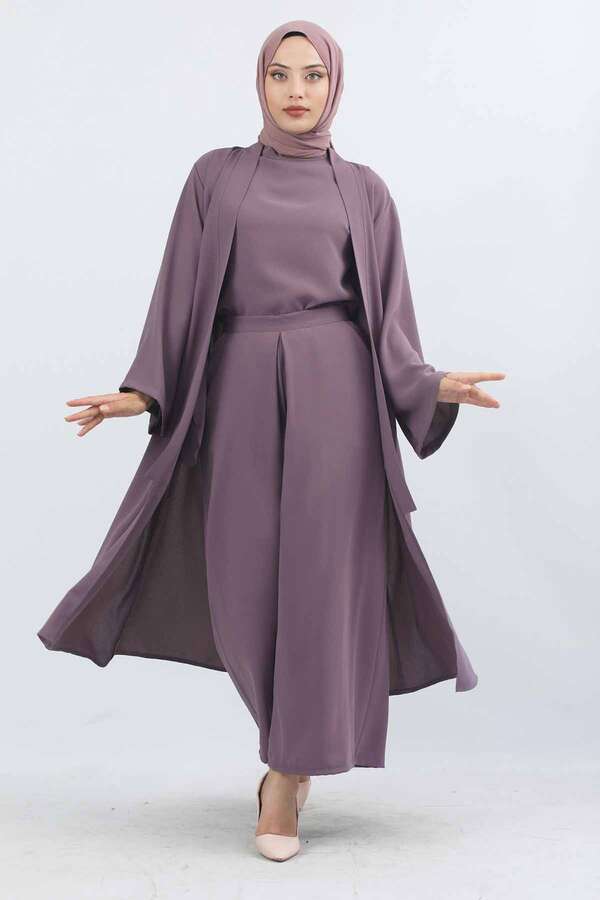 Aisha Üçlü Takım Lila - 3