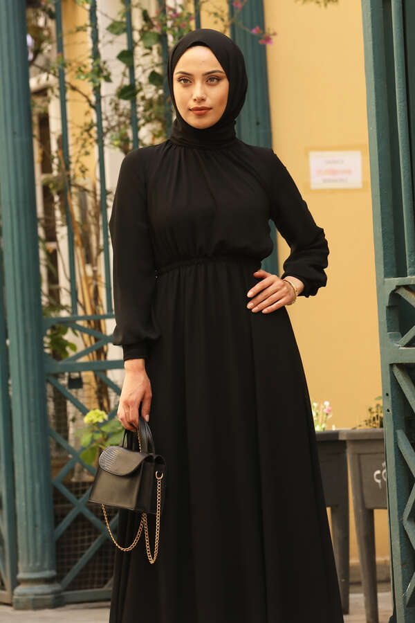 Elsa Elbise Siyah - 2
