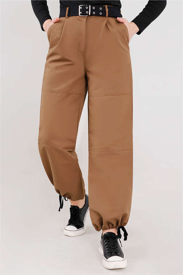 Gabardin Kargo Pantolon Taba - 1
