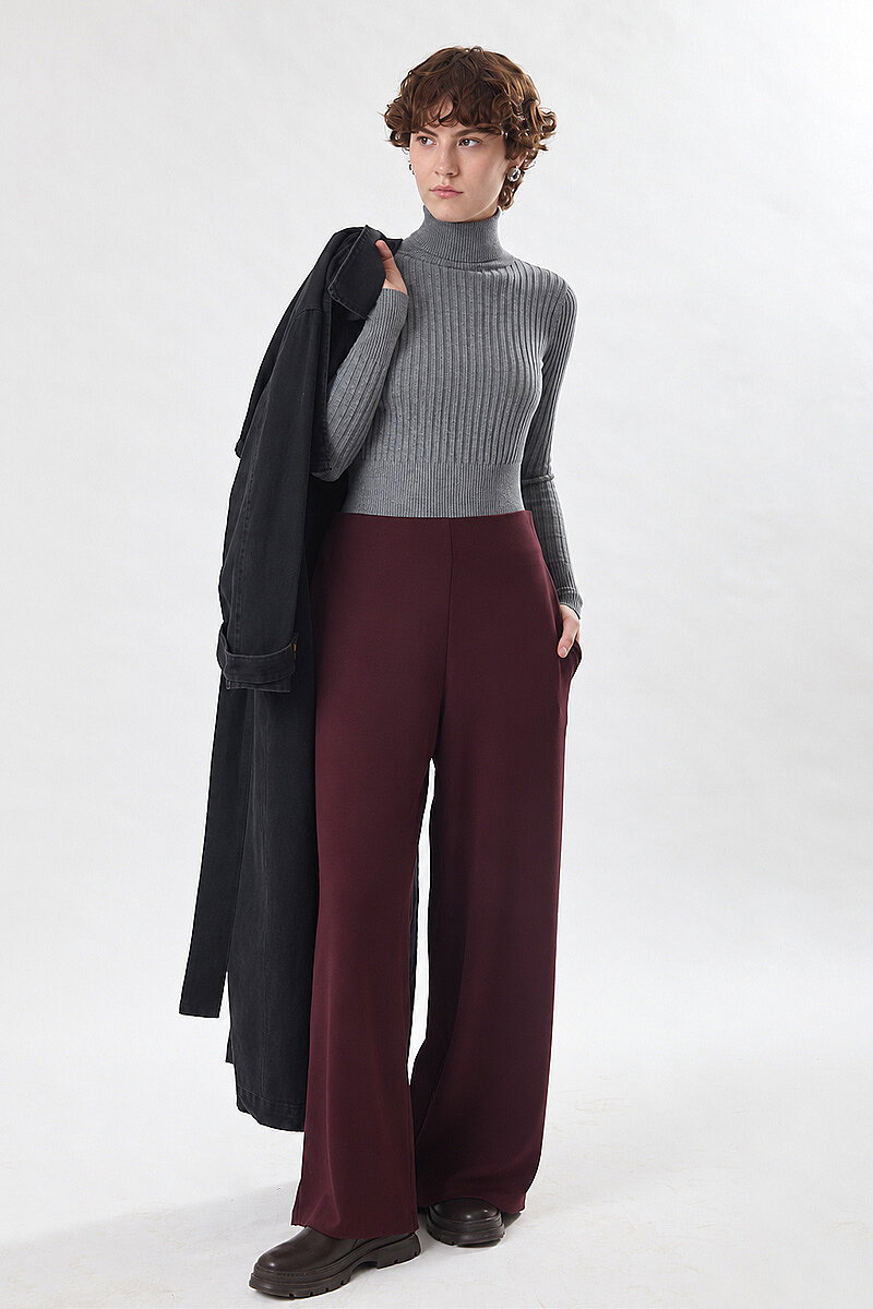 Turtleneck Premium Knit Body Grey